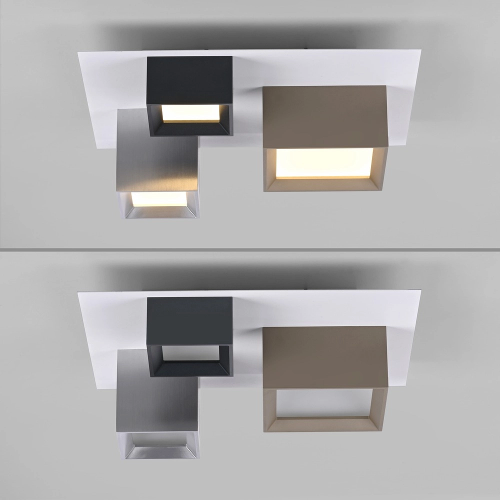 Lumière LED de plafond Pure Manhattan 3-lumière Paul Neuhaus 4012248396872