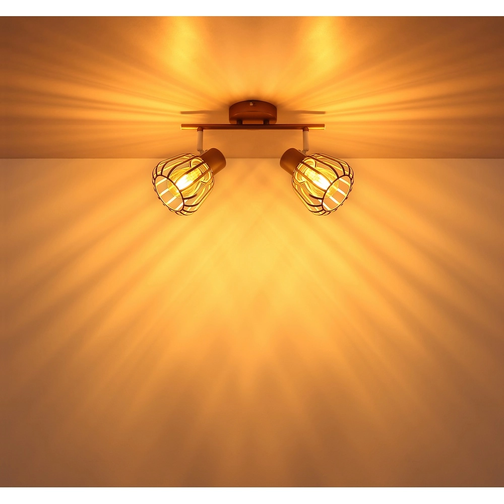Lampe de plafond Olin 2-café marron clair Globo 9007371586578