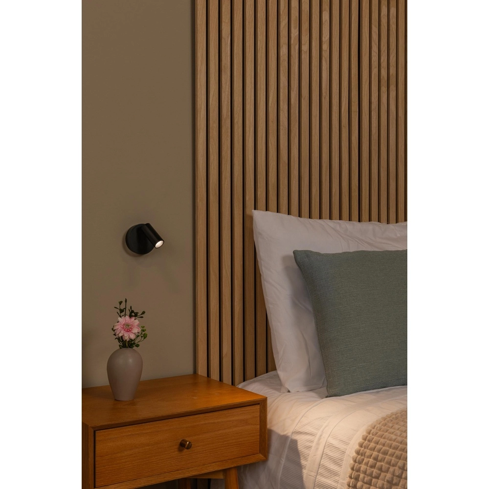 Lampe murale rechargeable Toni Noir magnétique Lucide 5411212290540