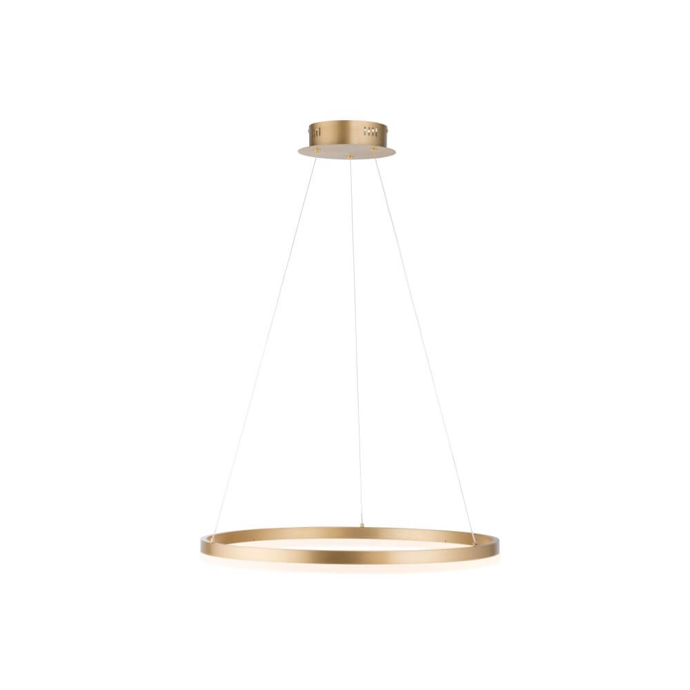 Lampe suspendue moderne Titus Ø 60cm laiton antique