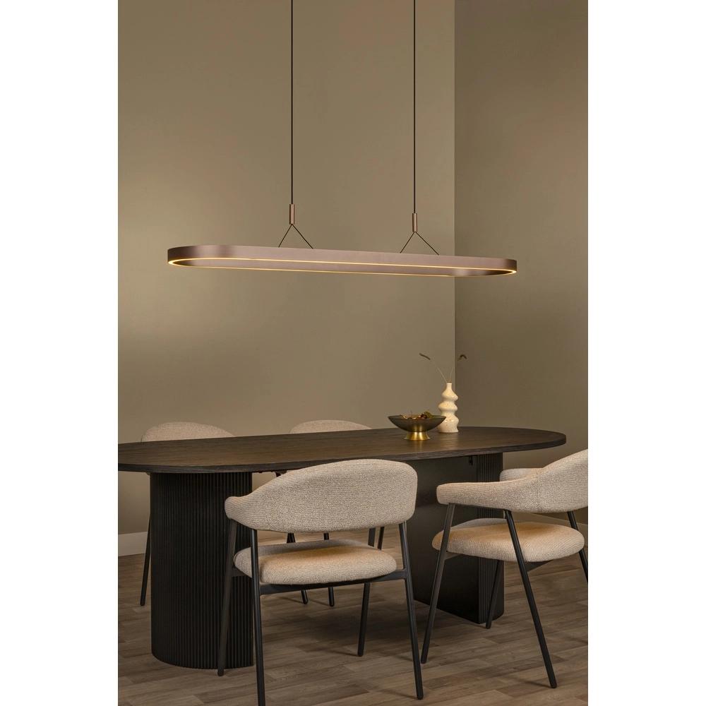 Lampe suspendue ovale Liane Brun rouille Lucide Vibes 5411212461117