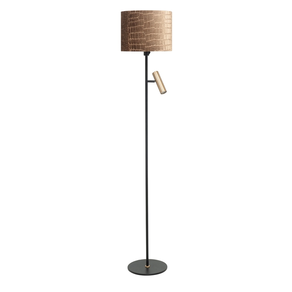 Lampadaire Country Trend Noir avec laiton