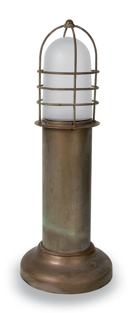 Lampe sur pied Torcia S - verre blanc