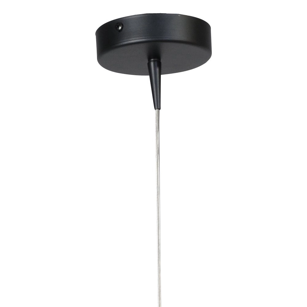 Lampe suspendue noire Flute avec cylindre d'or Masterlight 8718121211114