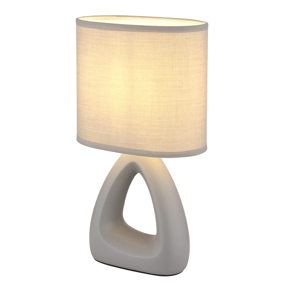 Lampe de table de conception Triangle gris