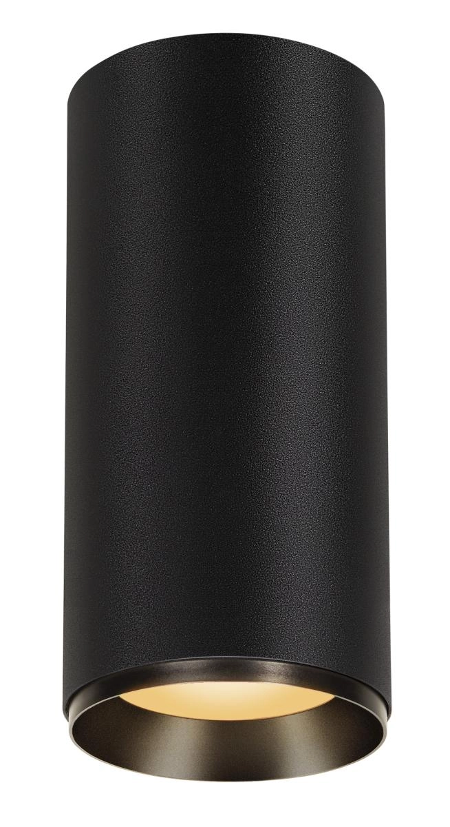 Spot en saillie Numinos XL cylindre noir 2700K - 60 deg