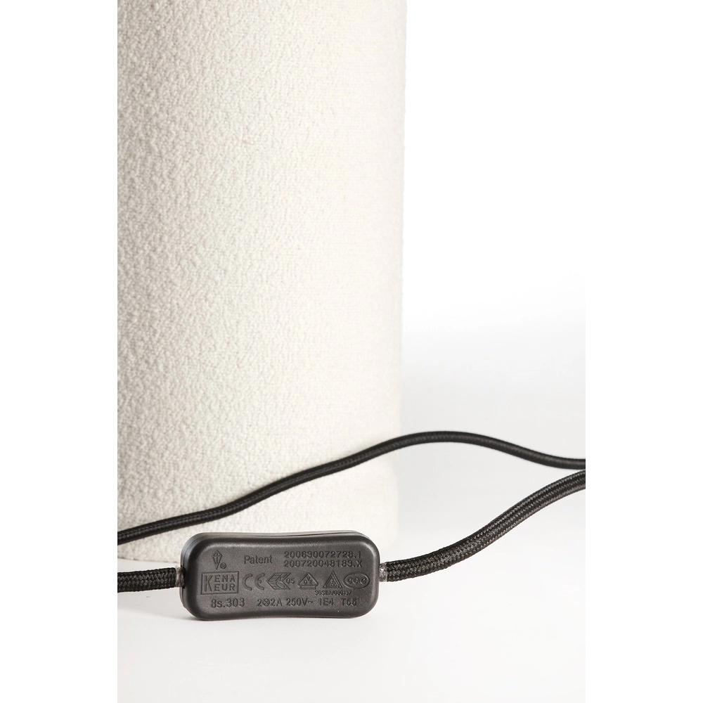 Lampe de table Musaby Forme organique - blanc et rose Light & Living 8717807784256