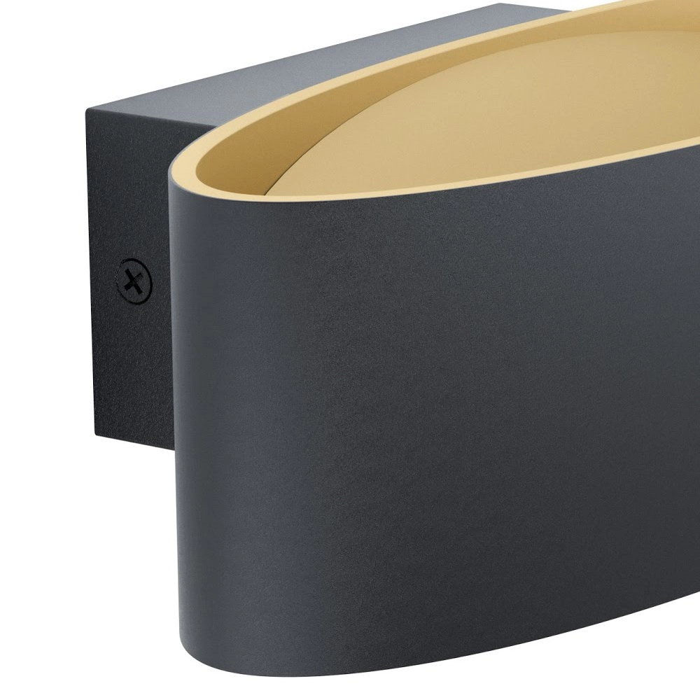 Projecteur mural noir Maccacari Eglo 9002759985424