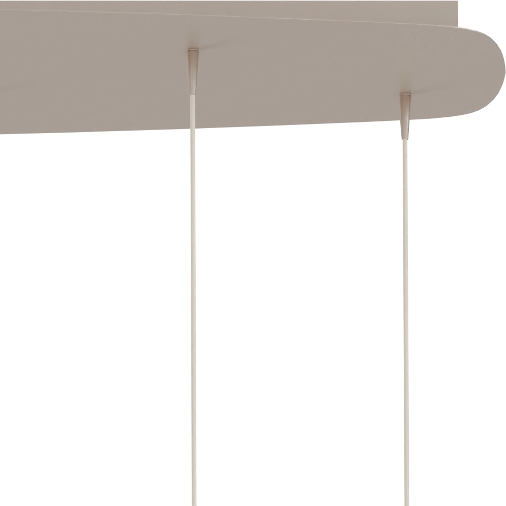 Lampe suspendue ovale Alta Terra beige à 8 tons clairs Masterlight 8718121438368