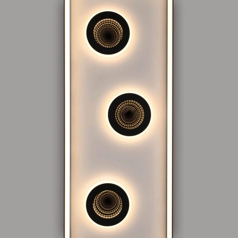 Plafonnier rectangulaire Dune noir Paul Neuhaus 4012248384923