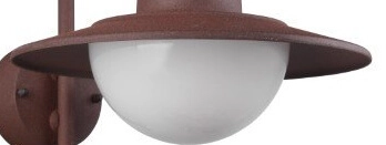 Applique marron rouille Norman avec détecteur de mouvement Trio 4017807492613