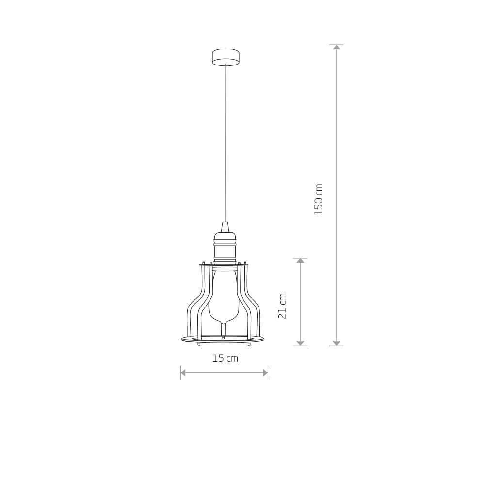 Lampe à fil Workshop Ø 15 cm Lyora 5903139633697