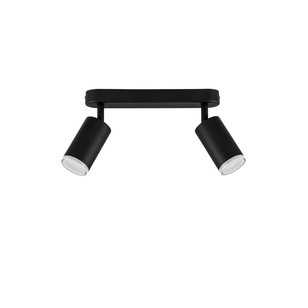 Spot monté en surface Mao 2 lumières noir Lyora 5212017475275