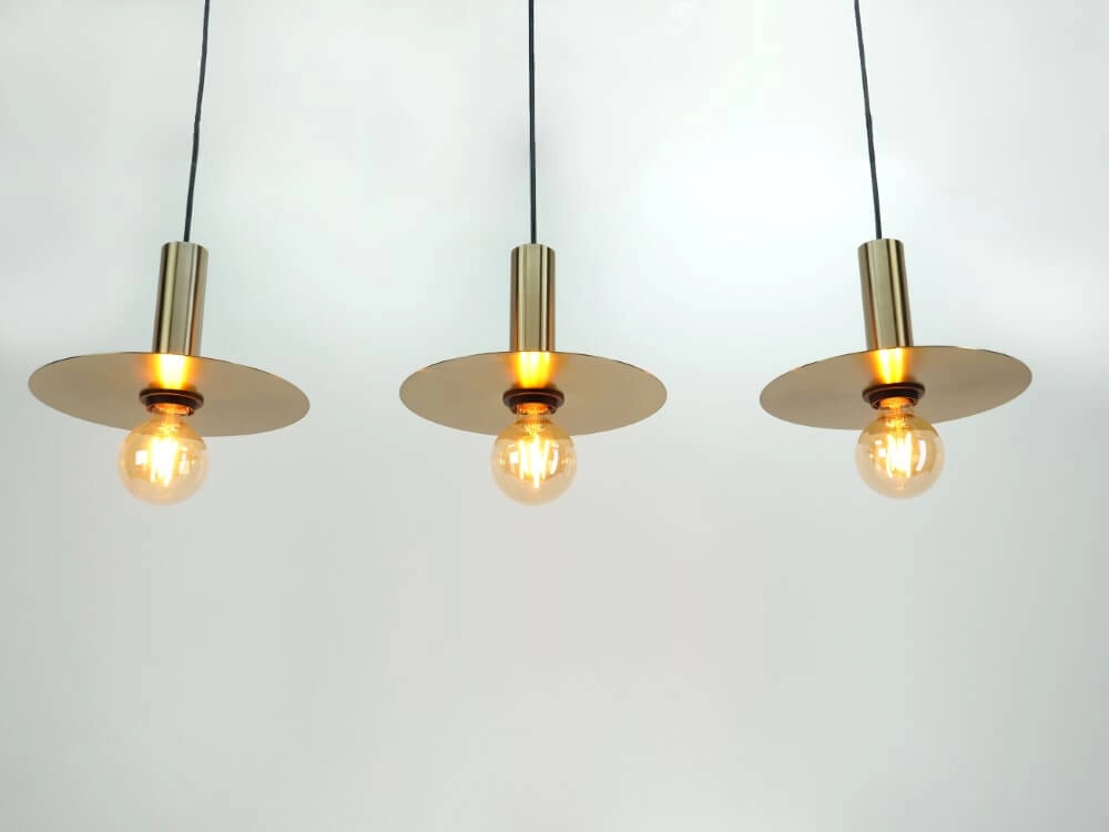 Suspension dorée 3 lumières Escandell Eglo 9008606273881