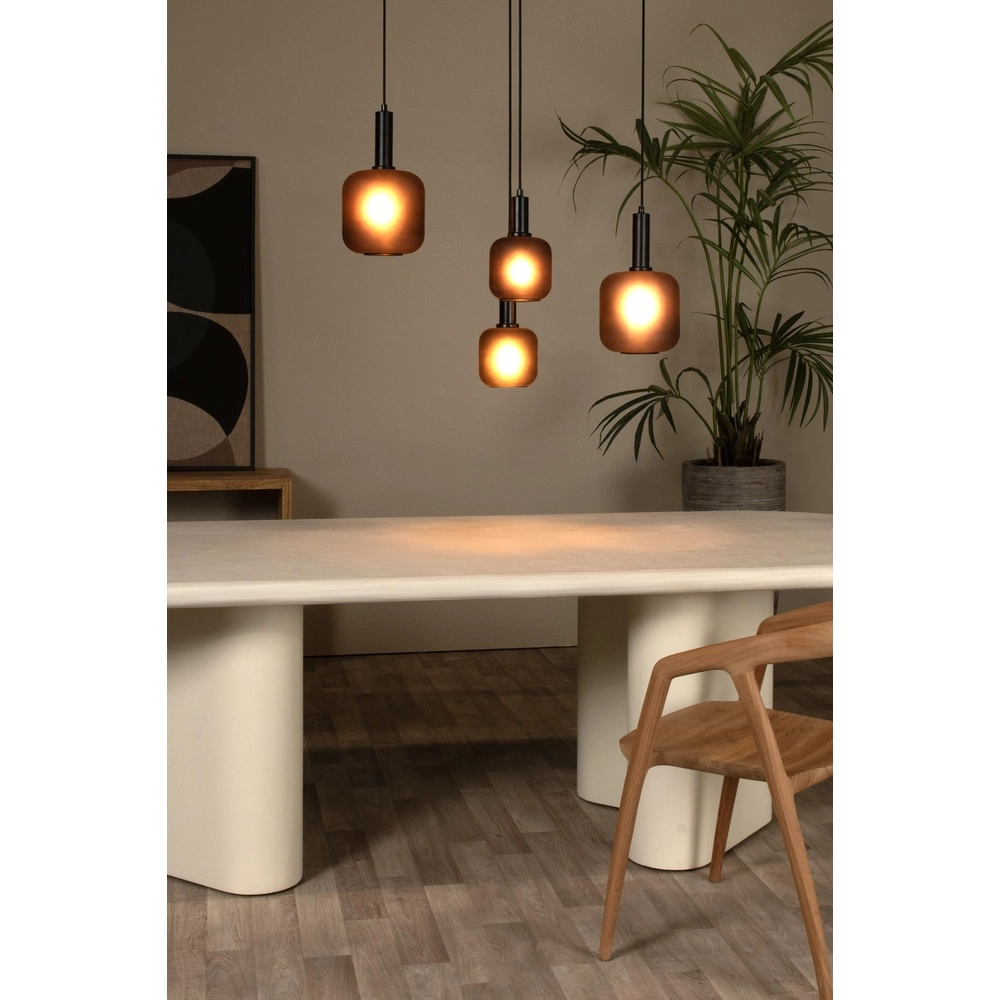 Lampe pendante noire Eloise 4 lumières Lucide 5411212452474
