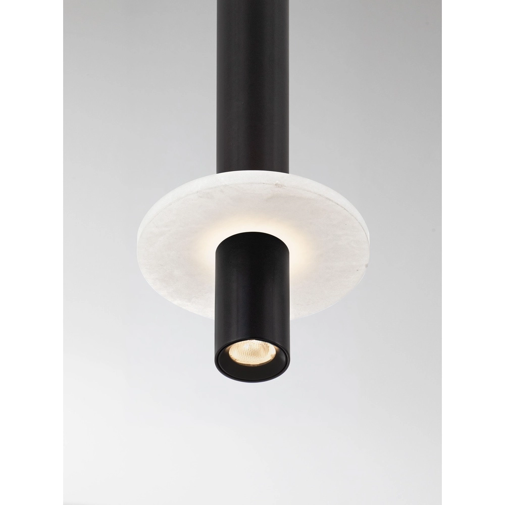 Lampe pendante de conception Noemi noir avec blanc Ø 11cm Lyora 5212063503274
