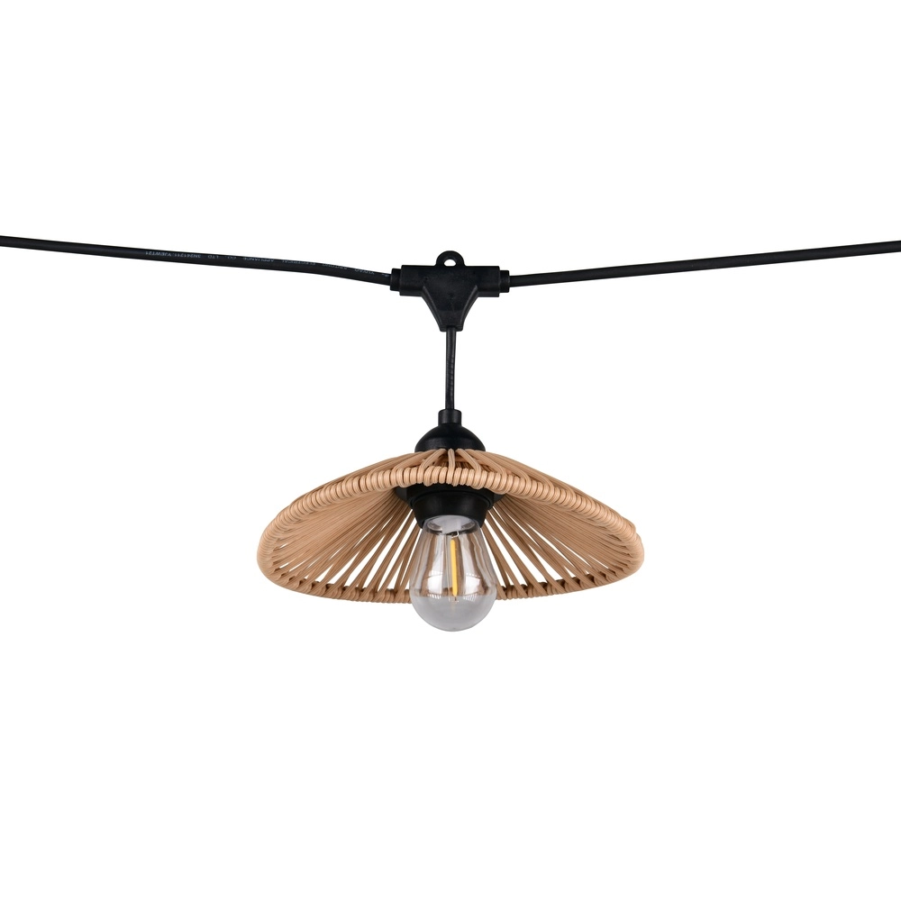 Lampes à guirlande Chain noir avec brun 600 cm Trio 4017807697612