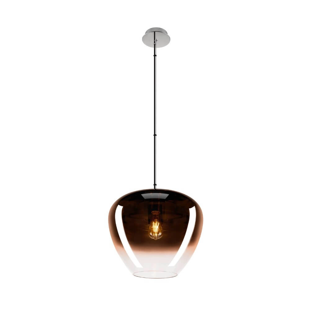 Lampe à suspension en verre Pantilo Ø 40cm - cuivre rouge Lampe à suspension en verre Pantilo Ø 40cm - cuivre rouge