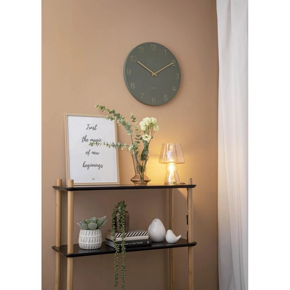 Horloge murale Charm vert - Ø 40cm Karlsson 8714302692024