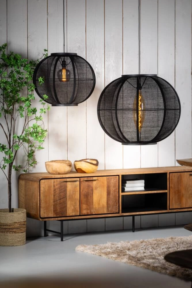 Suspension Bohème Fabric noir Ø 48cm ETH 8720195309000