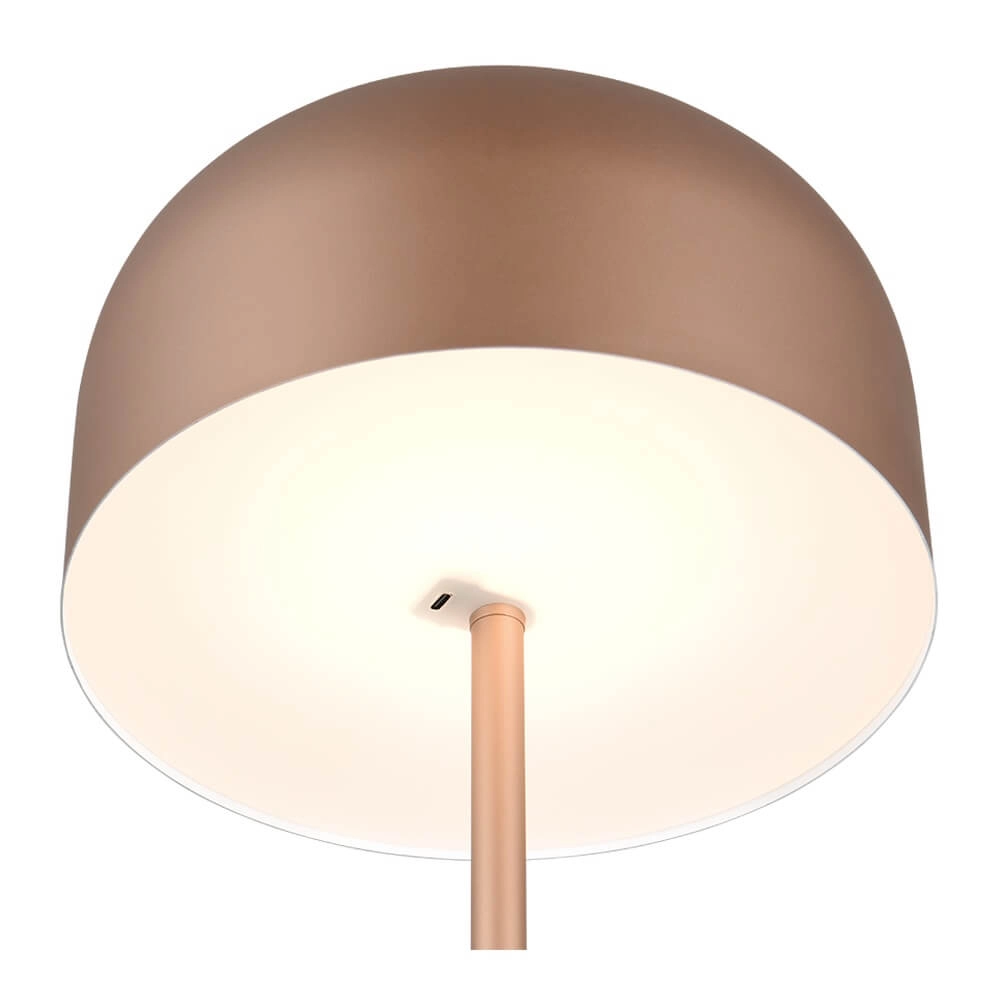 Lampadaire rechargeable Jeff brun café Trio 4017807640915