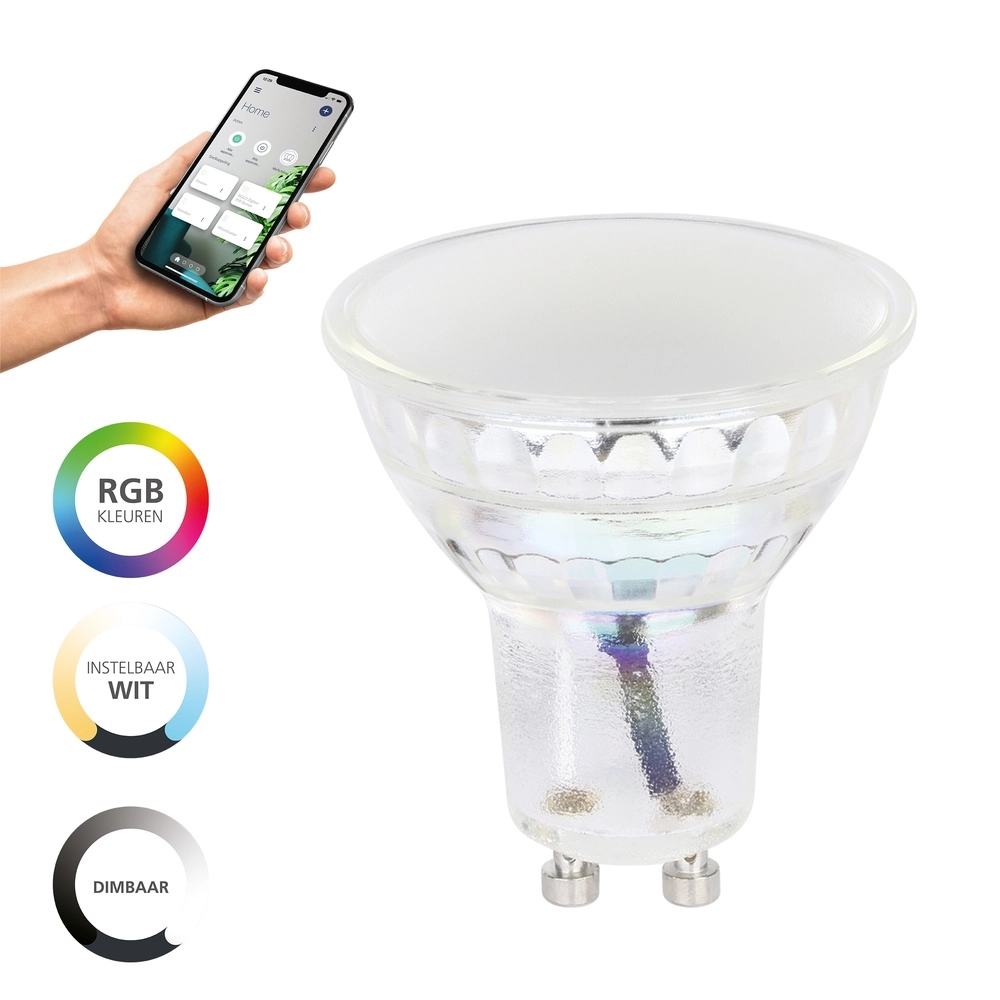 Lampe led boule Zigbee GU10 4,9 W - 345 lm - 2700 à 6500 K