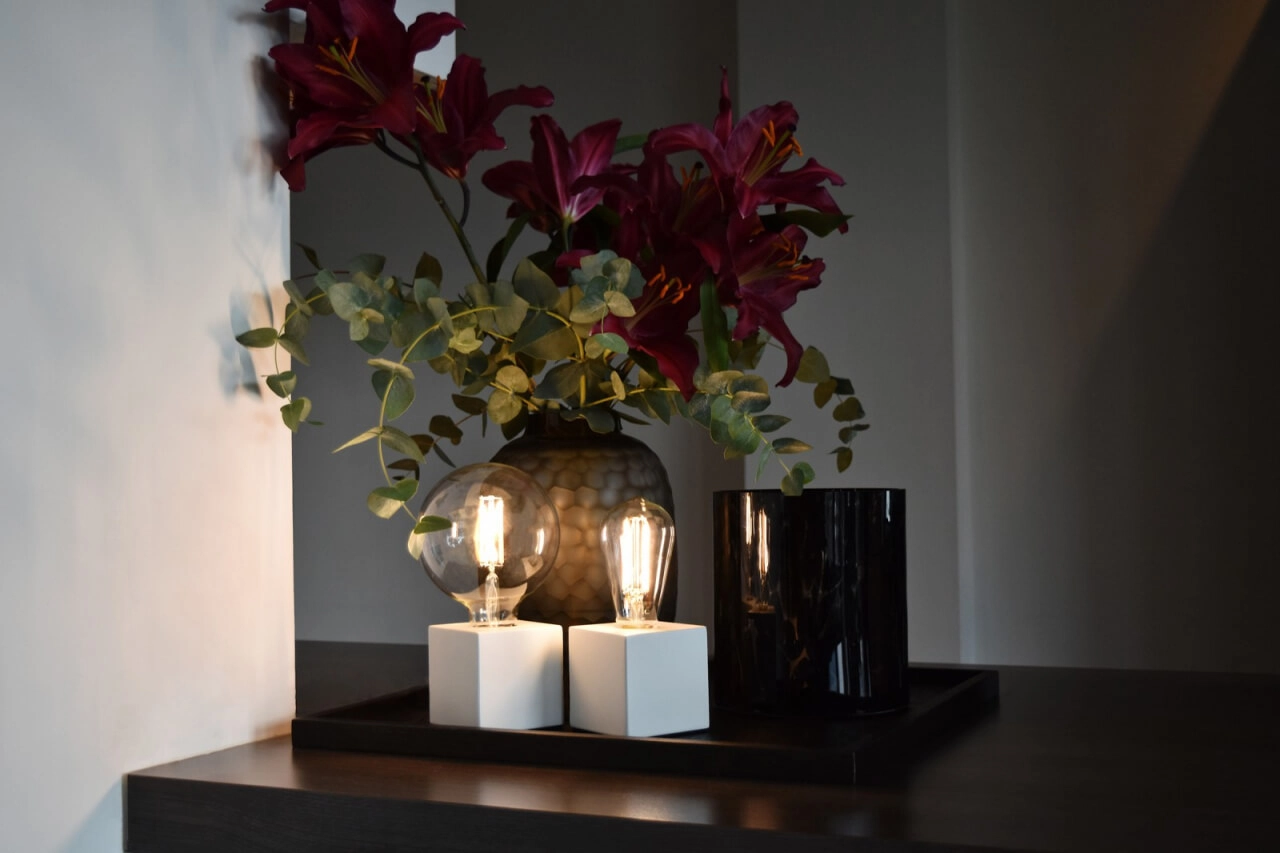 Lampe de table blanche Calexa Circle 8712879147992