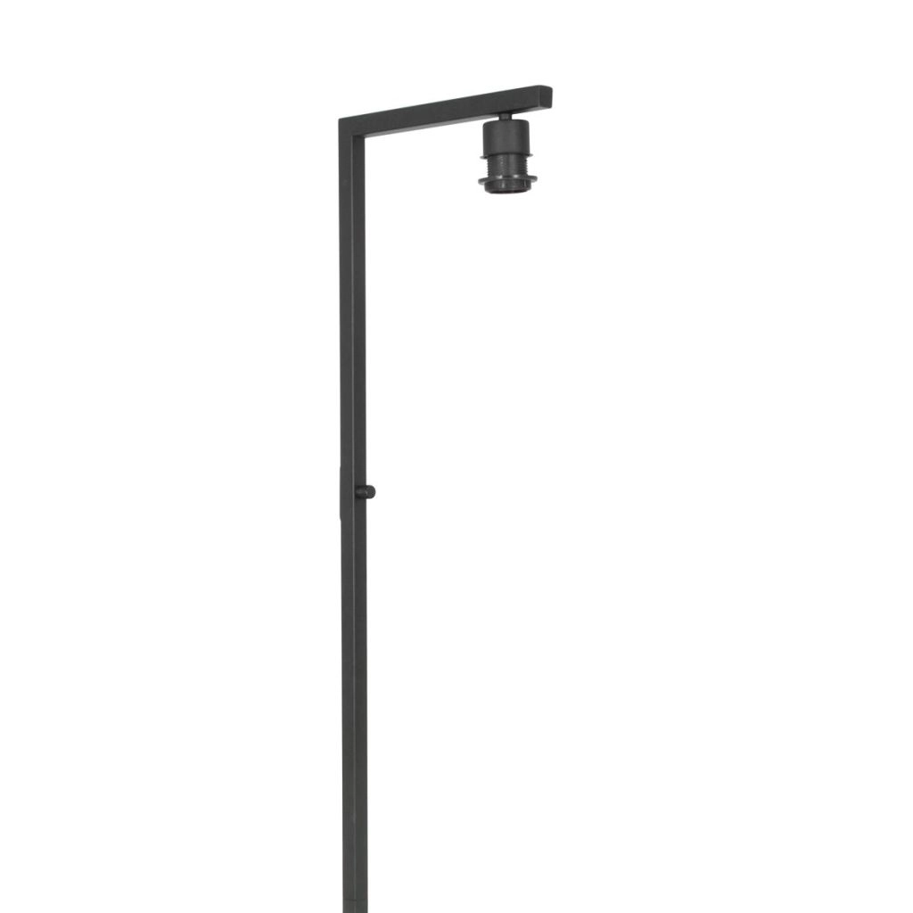 Lampe sur pied noire Stang avec un chapeau en liège Ø30cm Steinhauer 8712746180619