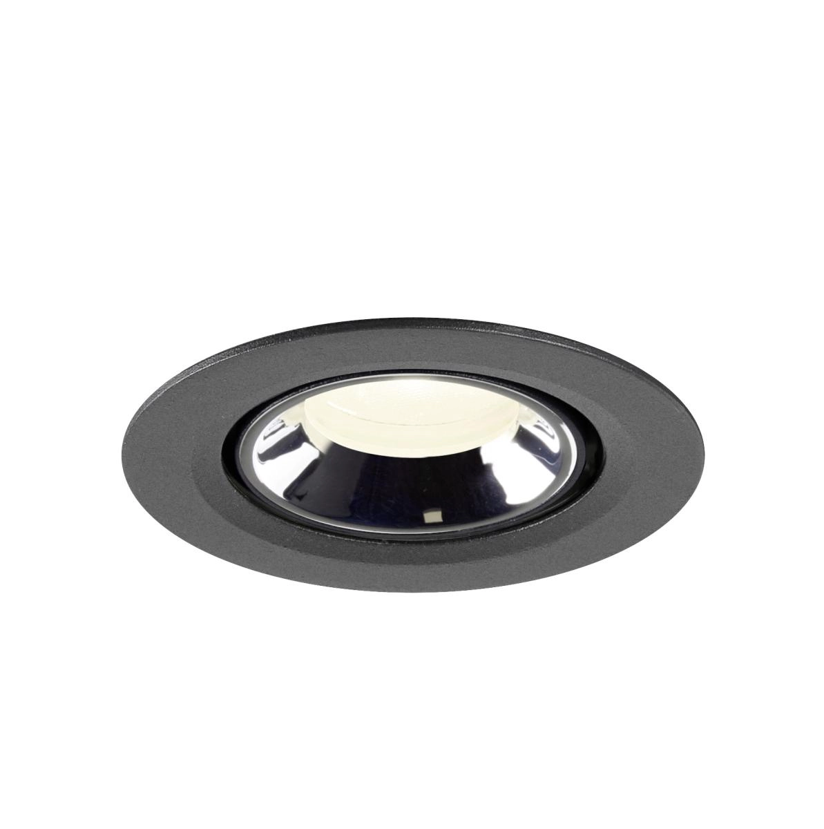 Spot encastré Numinos Gimble XS noir/chrome 4000K - 20 deg SLV 4024163306904