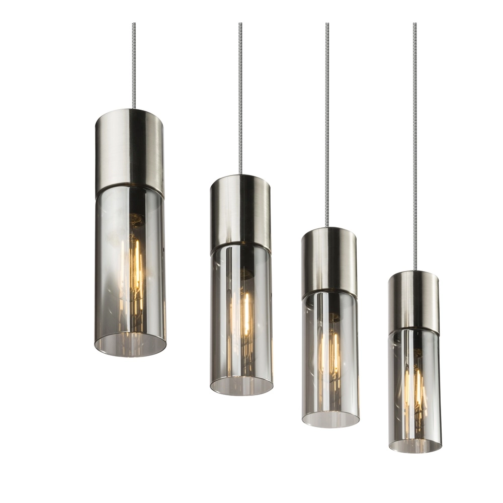 Lampe suspendue à 4 lumières Annika Conception en nickel Globo 9007371382200