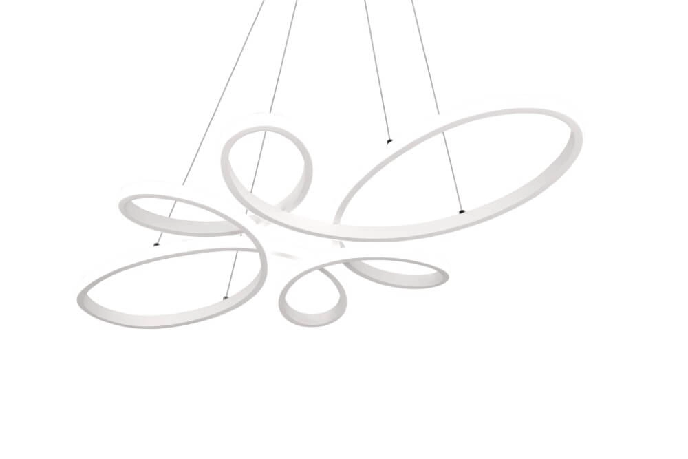 Lampe suspendue design Fly blanc Trio 4017807600919