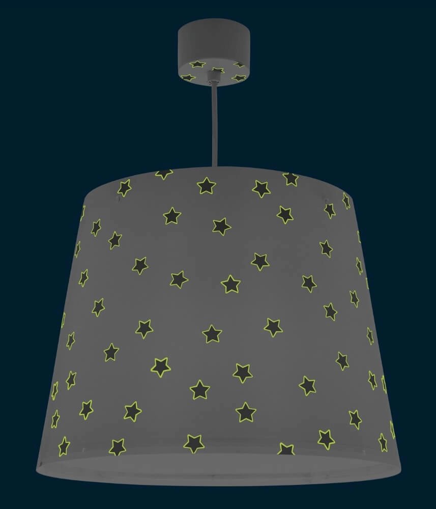 Lampe suspendue chambre d'enfant Star Light blanc avec du gris doux Dalber 8420406001401