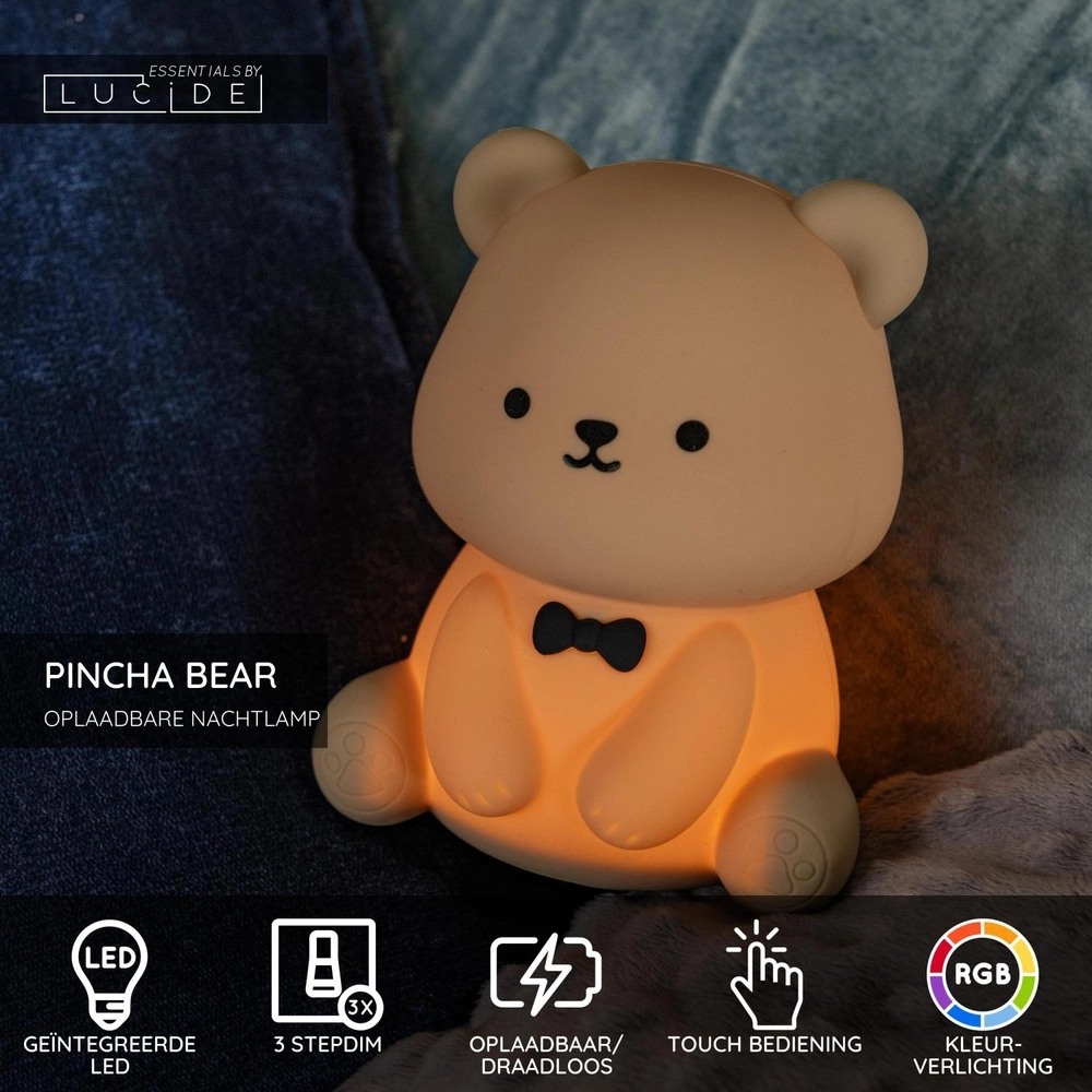Veilleuse de la chambre des enfants Pincha Bear Bear Lucide 5411212541369
