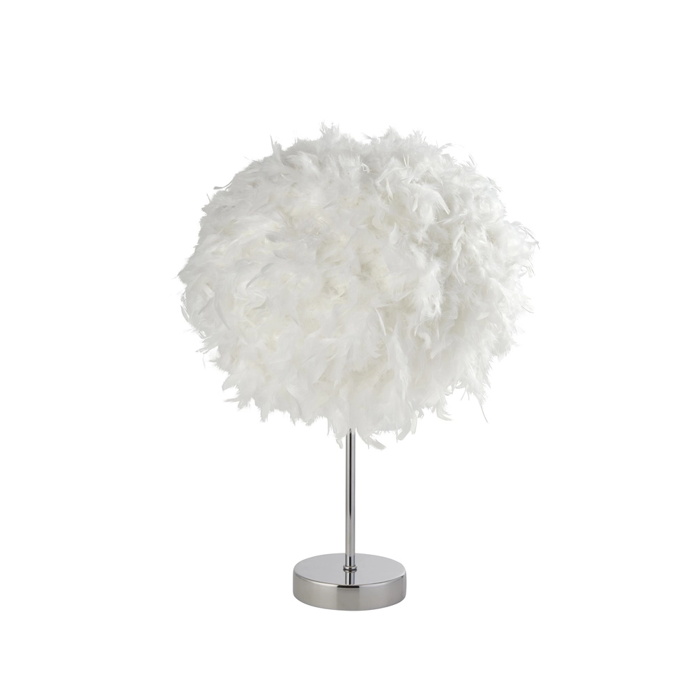 Lampe de table Hattie avec plumes Lampe de table Hattie avec plumes