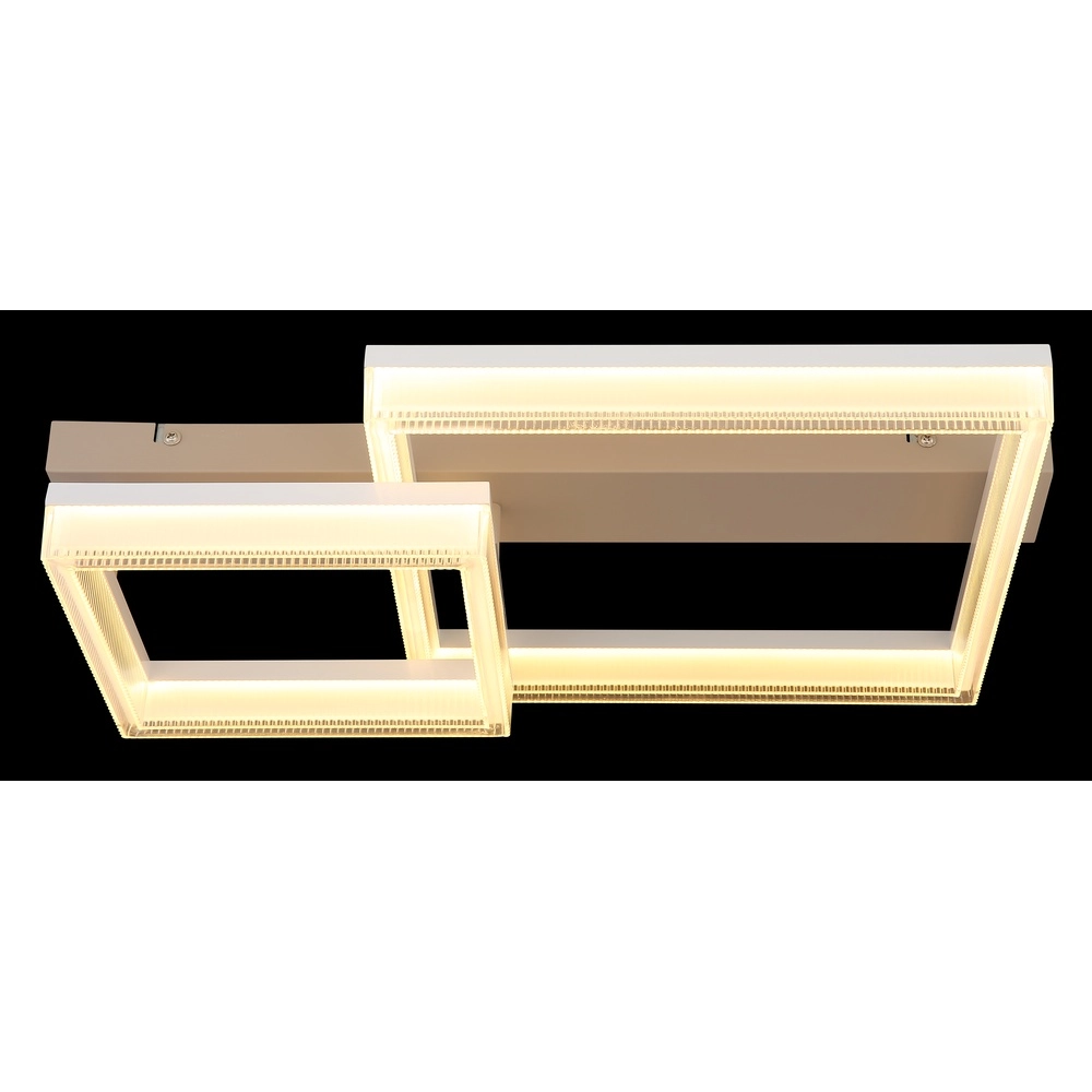 Plafonnier moderne Zara brun sable carré 53cm Globo 9007371579075