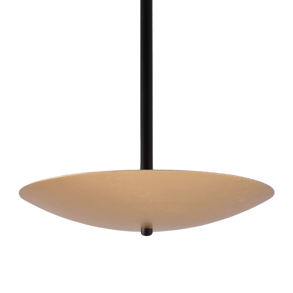 Plafonnier Scala Ø 25cm noir avec or Masterlight 8718121316451