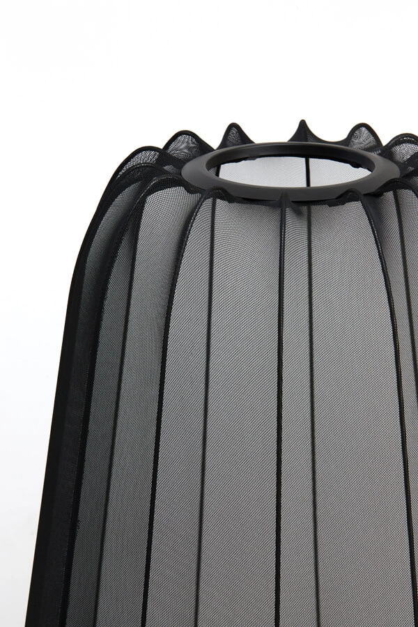 Lampadaire bohème Plumeria noir Ø 42cm Light & Living 8717807651299