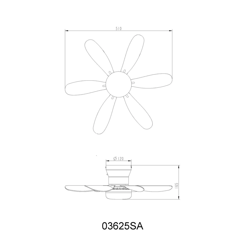 Ventilateur de plafond Delores brun sable Globo 9007371580729