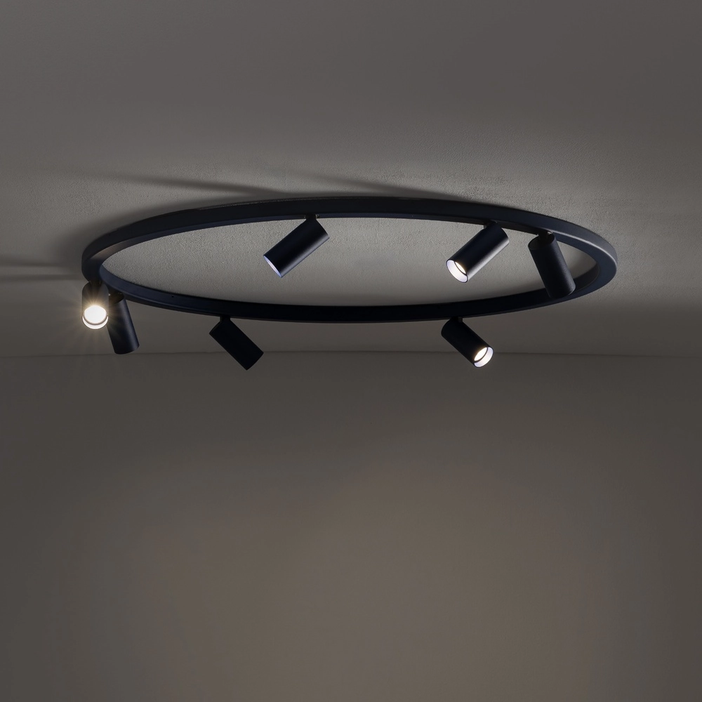 Projecteurs circulaires montés en surface Fourty 7x GU10 - bleu foncé Lyora 5903139119474