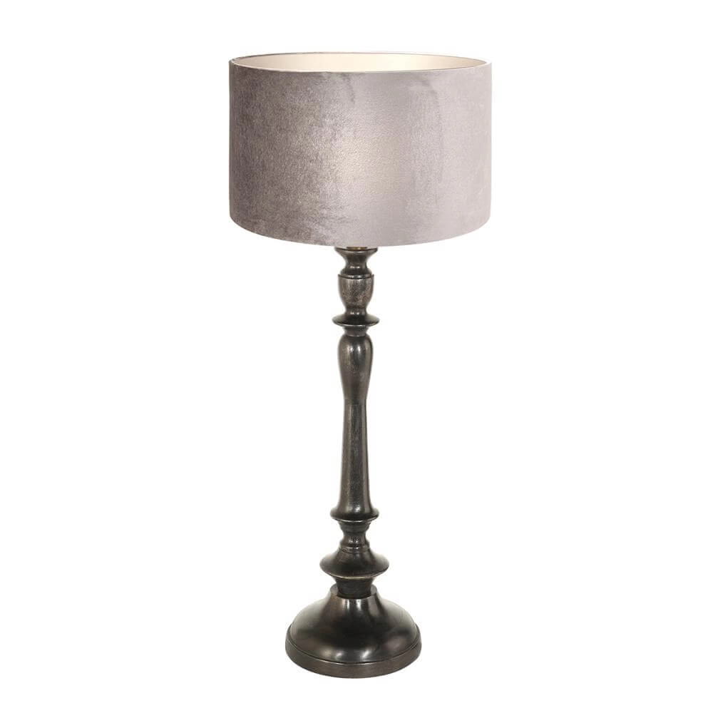 Lampe de table Bois avec capuchon argenté Steinhauer 8712746172669