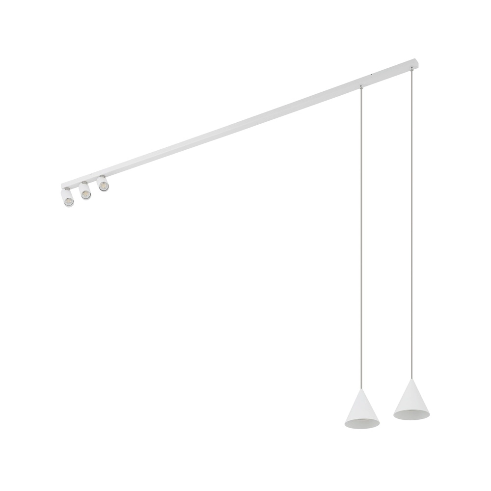 Lampe de plafond et suspension Fourty Blanc