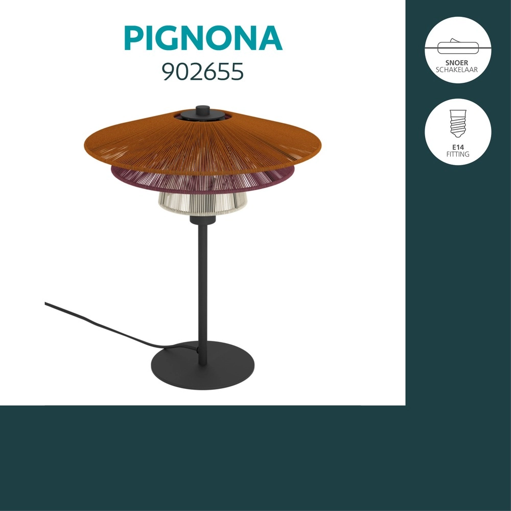 Lampe filaire Pignona Couleur de table Eglo 9008606391165