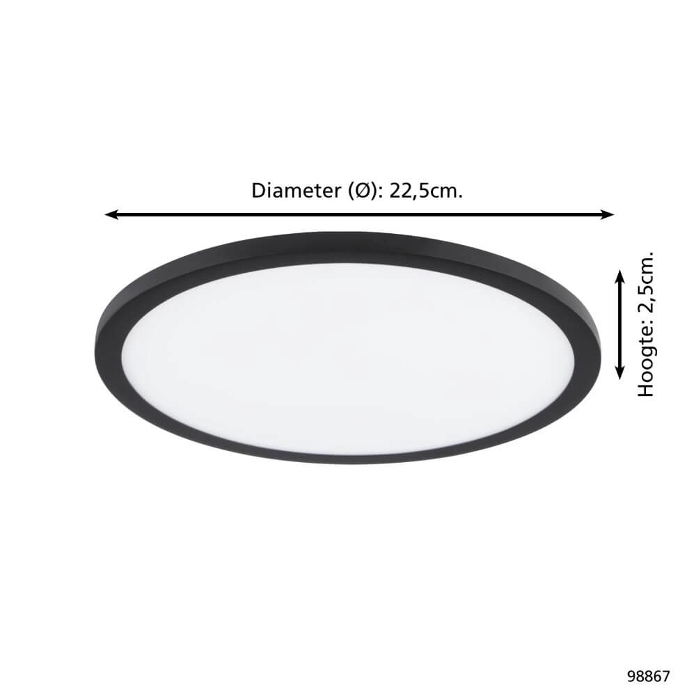 Lampe encastrée Fueva Flex noir 3000K Eglo 9002759988678