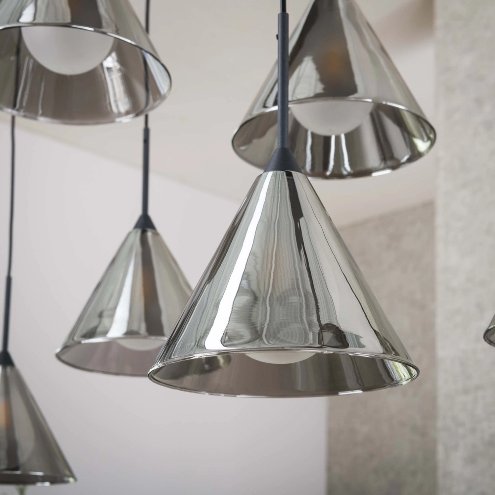 Lampe suspendue à 9 lampes Conic pour la table à manger Lyora 8716803512023