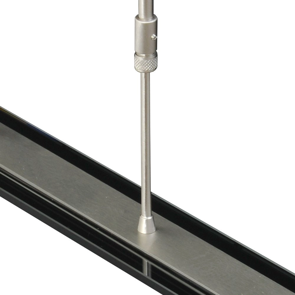 Lampe de Table à manger Vigo 100cm nickel avec noir Masterlight 8718121182391