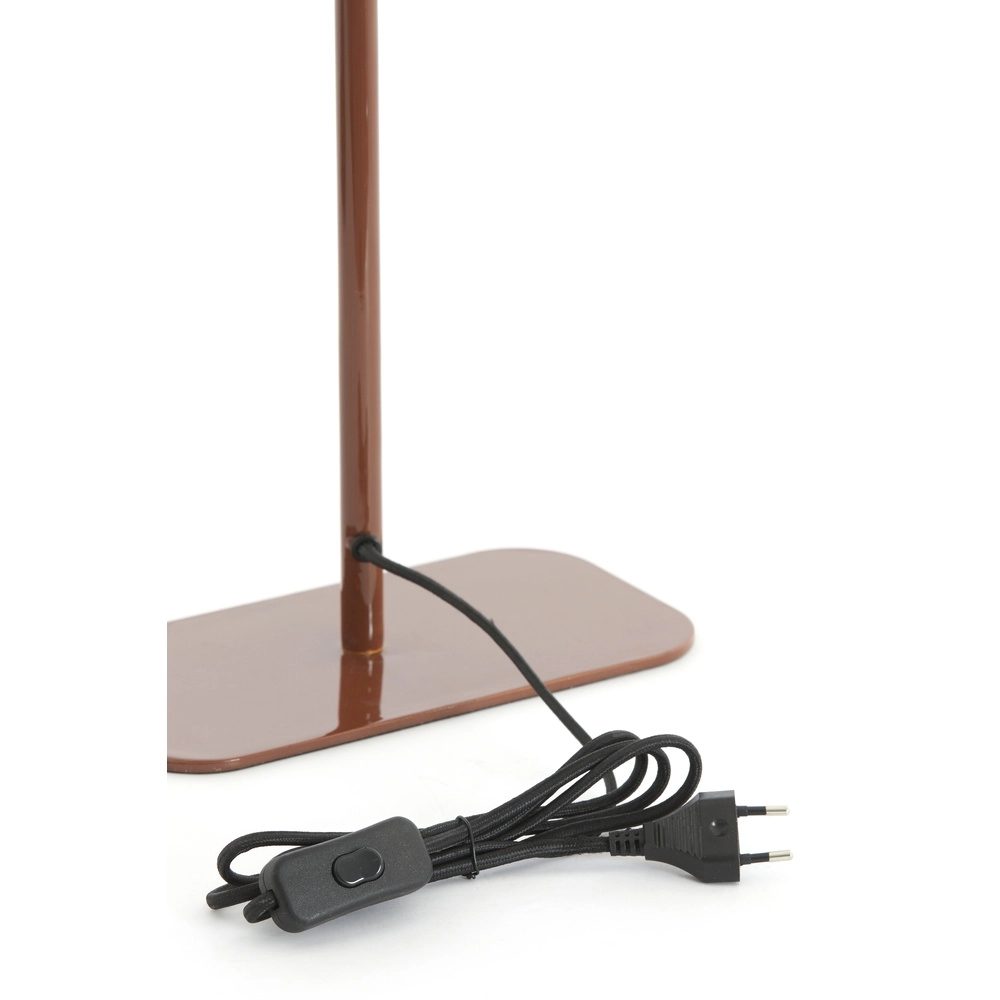 Lampe de chevet Elenie 25x13cm - brun rouge brillant Light & Living 8717807818852