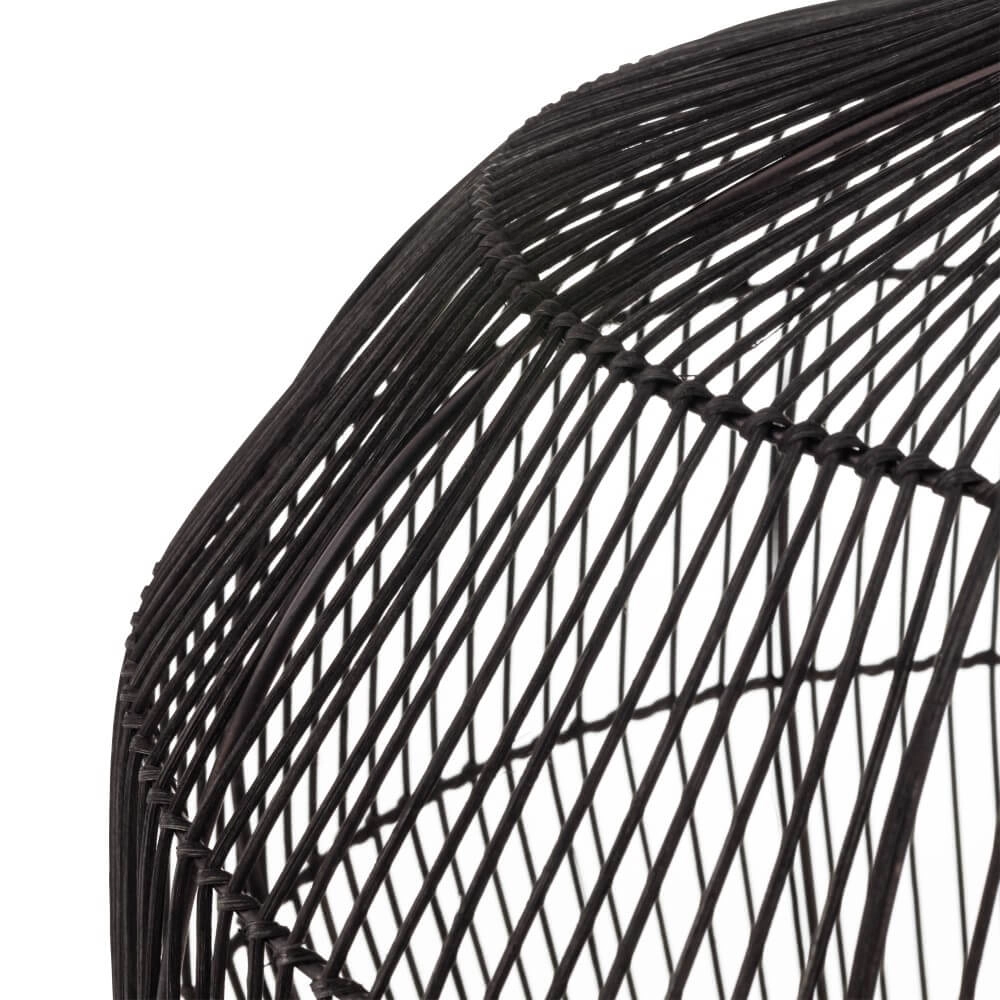 Suspension en rotin Haiti M Ø 50cm noir Lyora 5903139111676