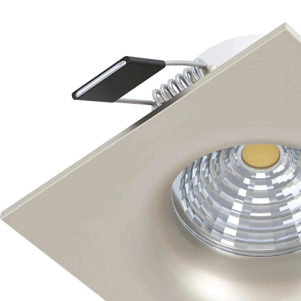 Spot LED carré Saliceto 6w - 2700K - 8,8cm gris métal Eglo 9002759984748