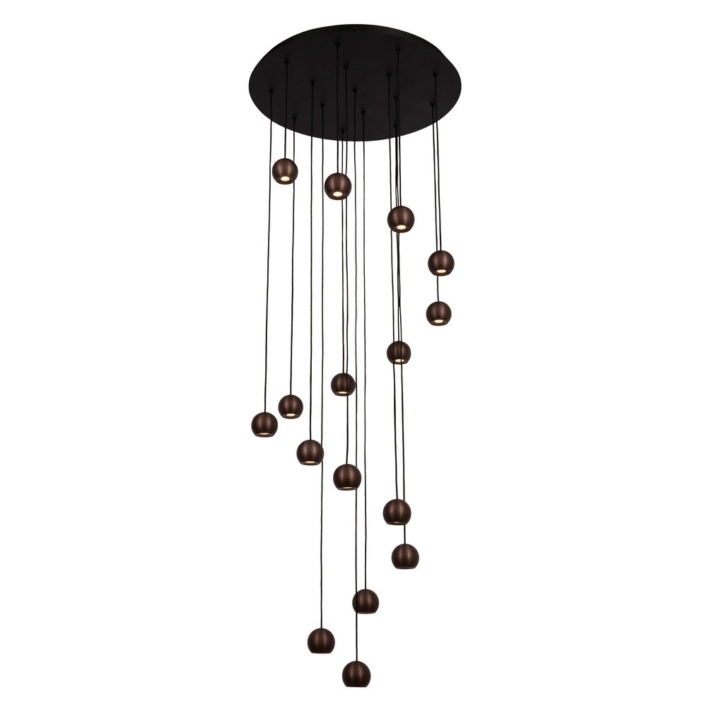 Lampe pendante Vide Design Montana 16 café clair