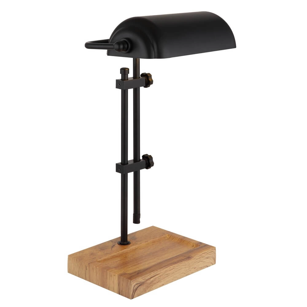 Lampe de bureau Marid bois avec noir Globo 9007371474103